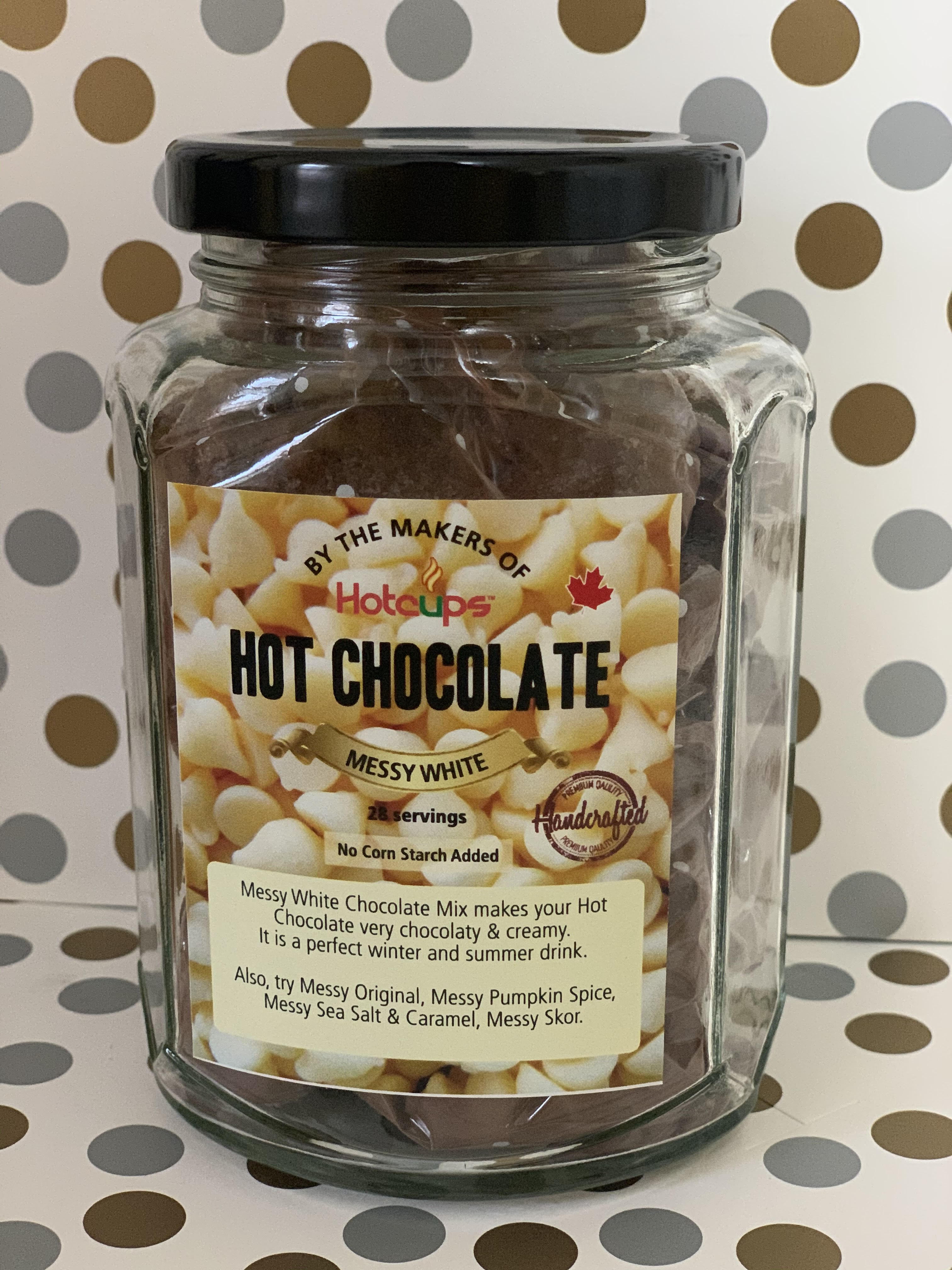 Messy White Hot Chocolate